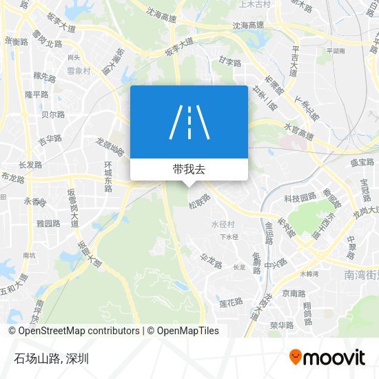 石场山路地图
