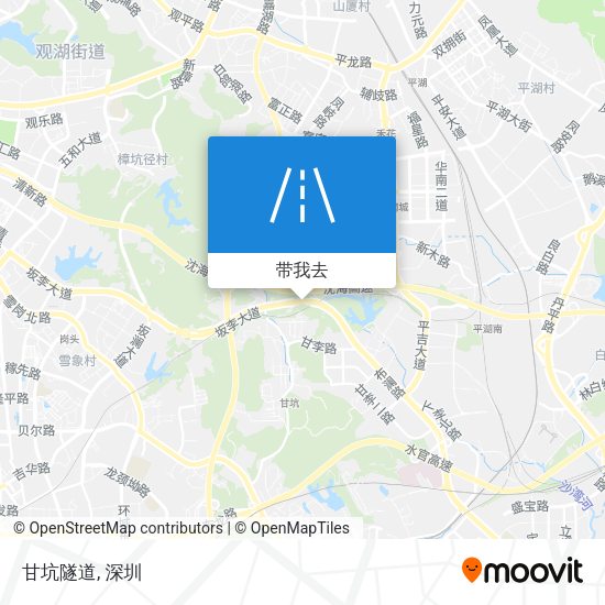 甘坑隧道地图