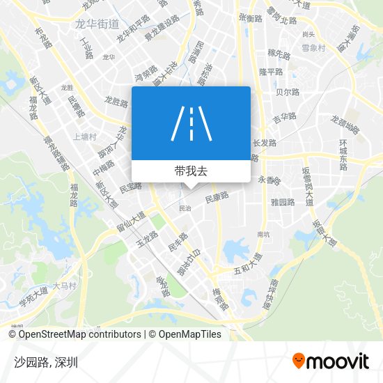 沙园路地图