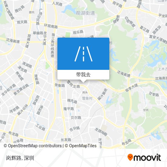 岗辉路地图