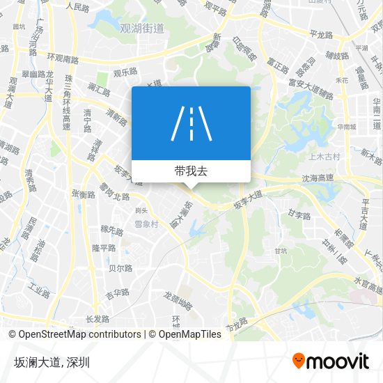 坂澜大道地图
