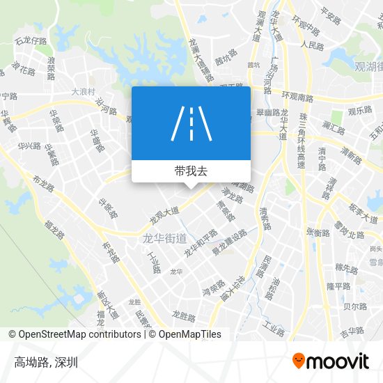 高坳路地图