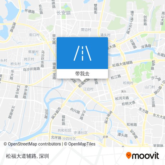 松福大道辅路地图