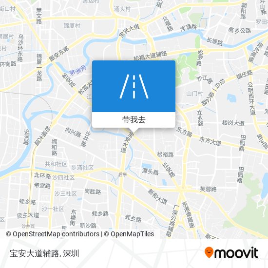 宝安大道辅路地图