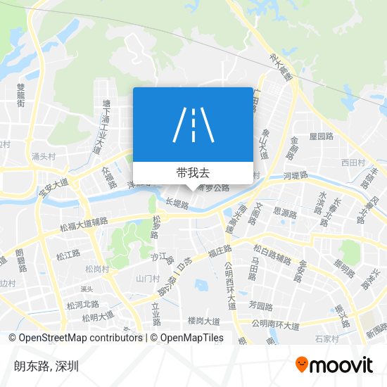 朗东路地图