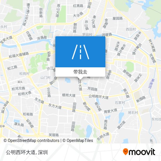 公明西环大道地图
