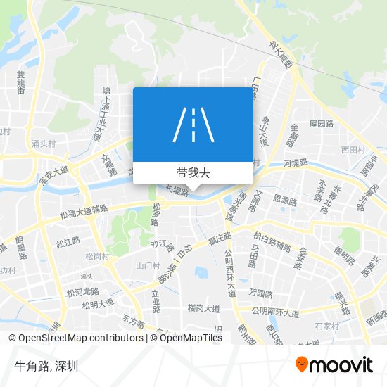 牛角路地图