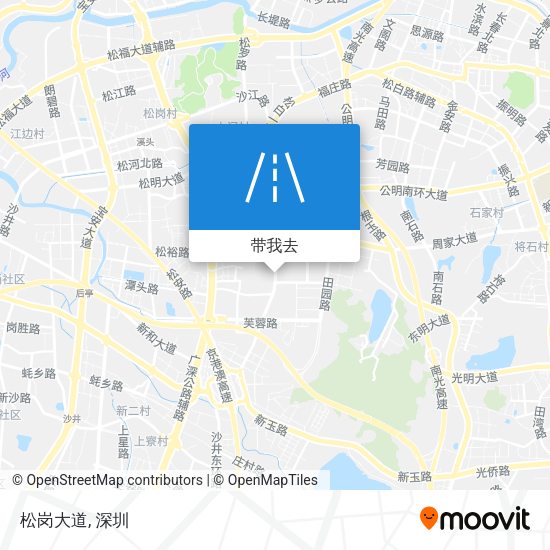 松岗大道地图