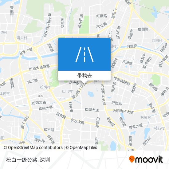 松白一级公路地图