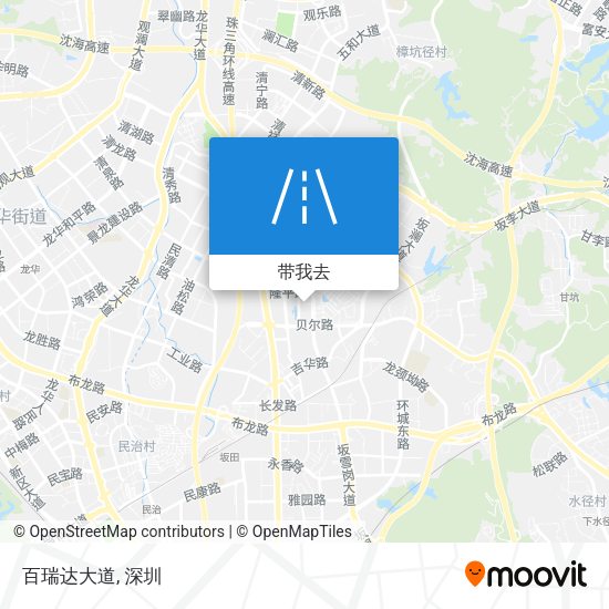 百瑞达大道地图