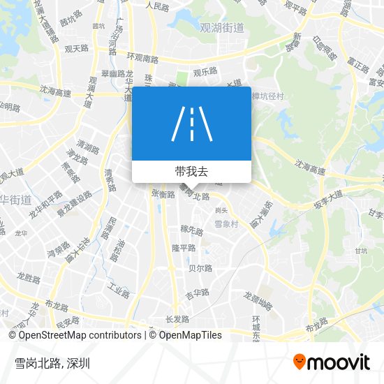 雪岗北路地图
