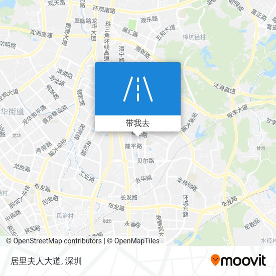 居里夫人大道地图