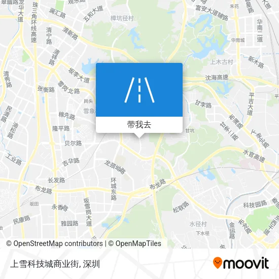 上雪科技城商业街地图