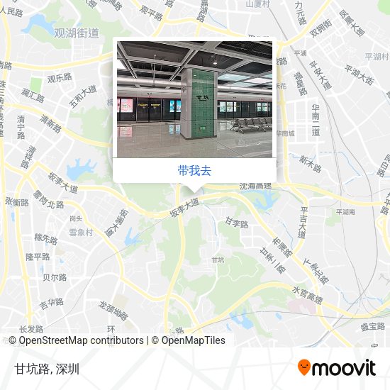 甘坑路地图