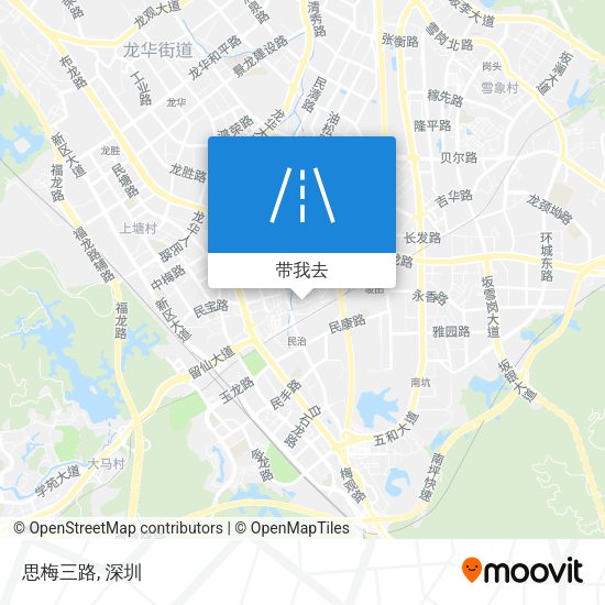 思梅三路地图