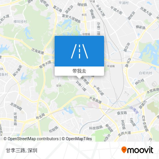 甘李三路地图