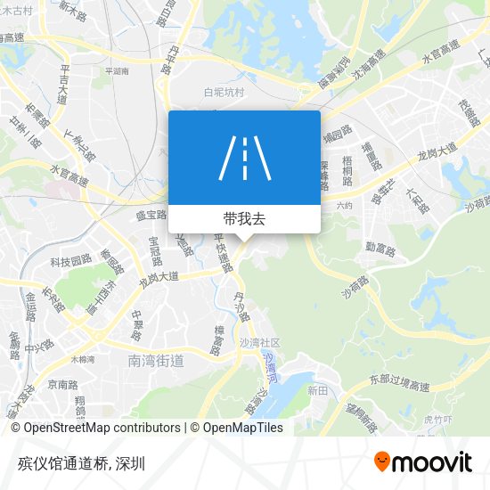 殡仪馆通道桥地图
