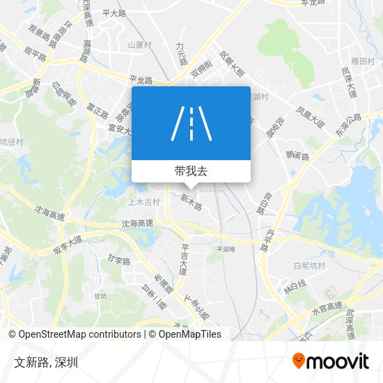文新路地图