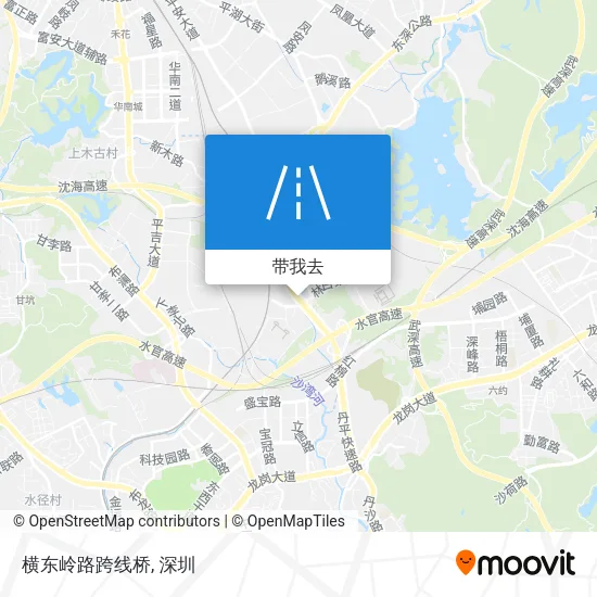 横东岭路跨线桥地图