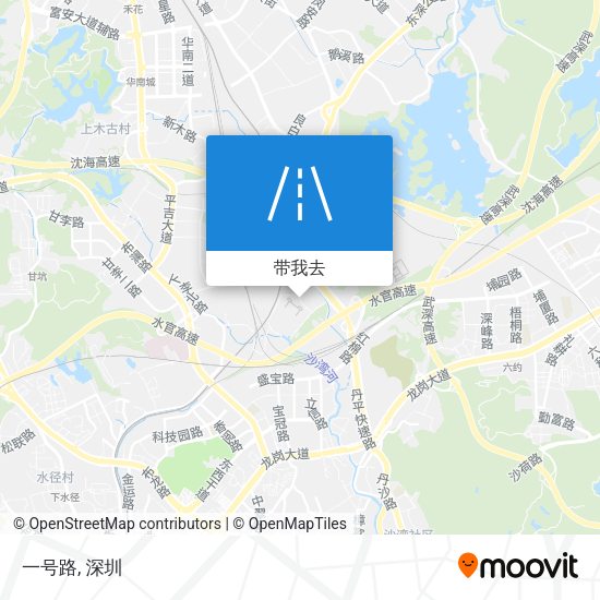 一号路地图