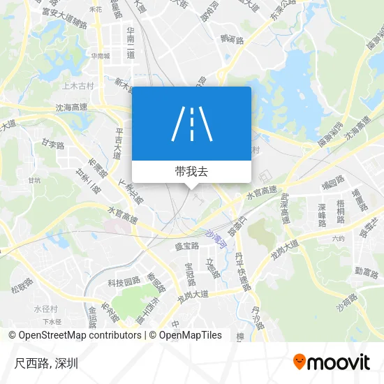 尺西路地图