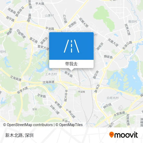 新木北路地图