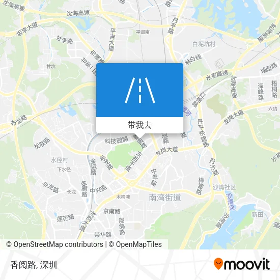 香阅路地图