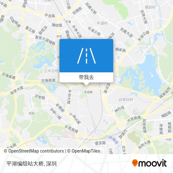 平湖编组站大桥地图