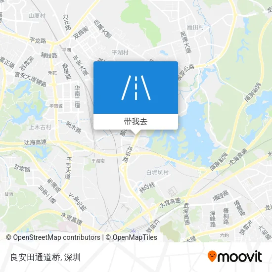良安田通道桥地图