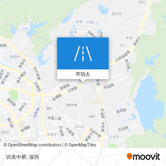 圳美中桥地图