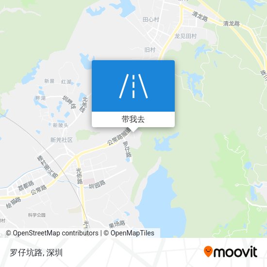 罗仔坑路地图