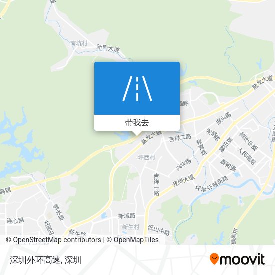 深圳外环高速地图