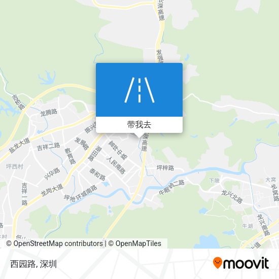西园路地图