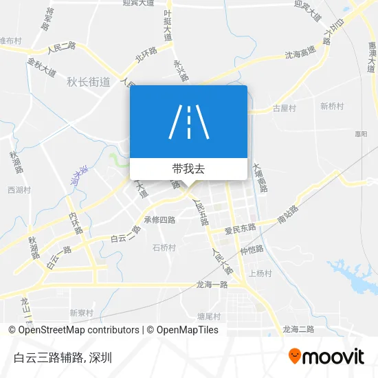 白云三路辅路地图