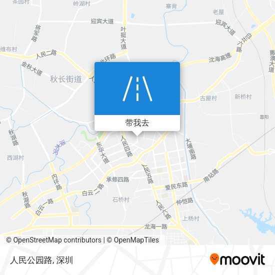 人民公园路地图