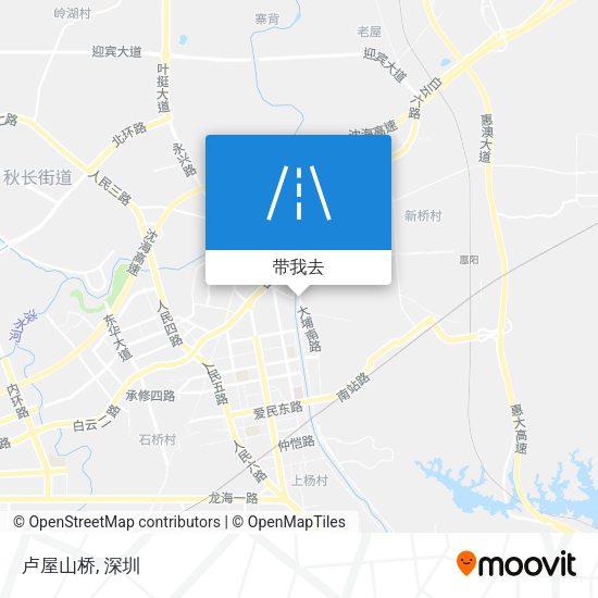 卢屋山桥地图