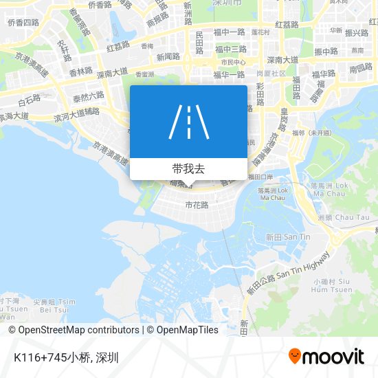 K116+745小桥地图