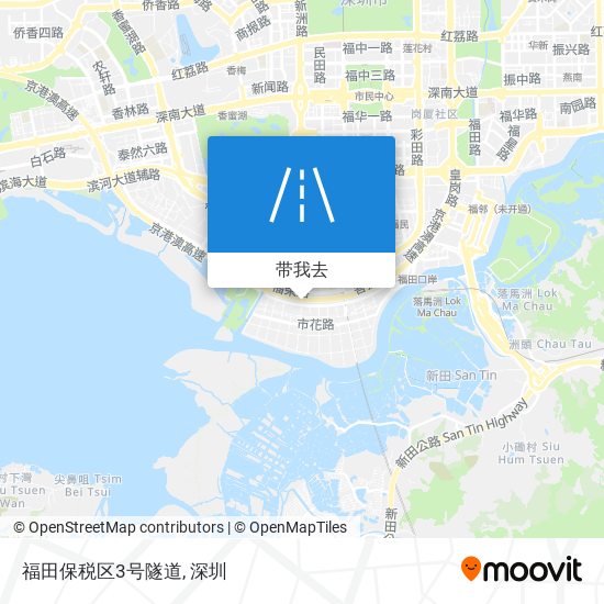 福田保税区3号隧道地图