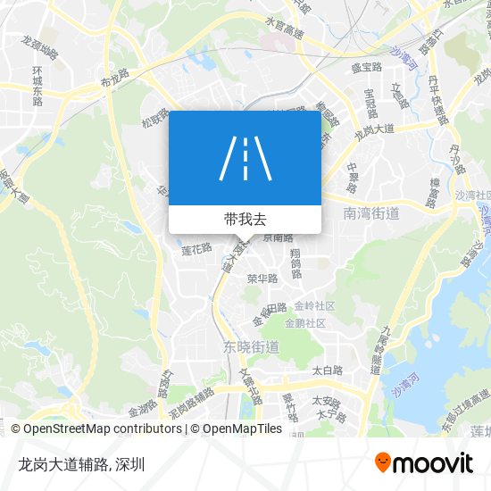 龙岗大道辅路地图