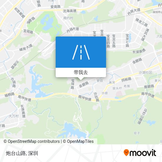 炮台山路地图
