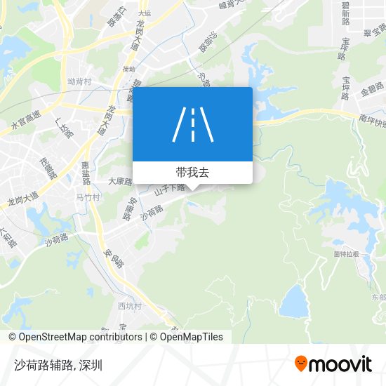 沙荷路辅路地图