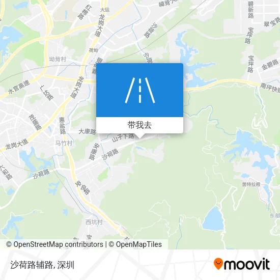沙荷路辅路地图