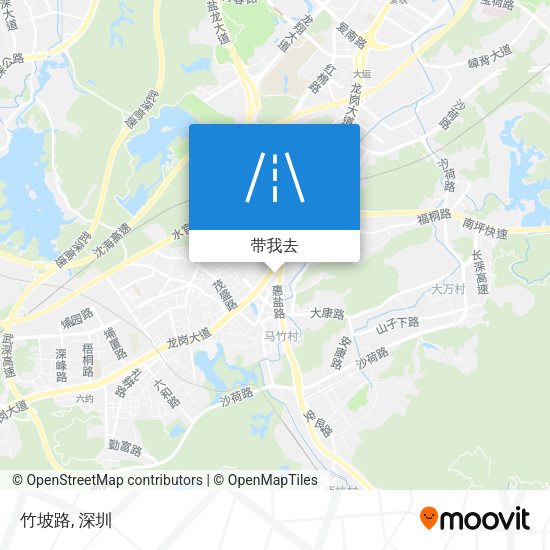 竹坡路地图