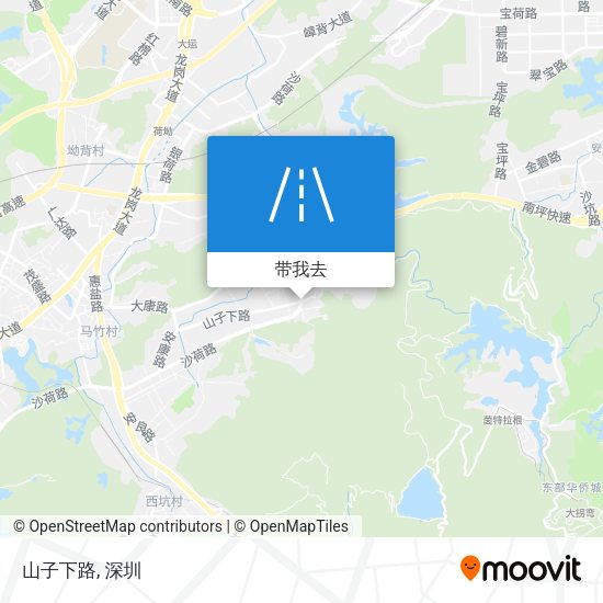 山子下路地图