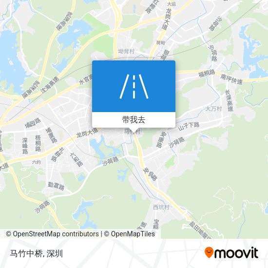 马竹中桥地图