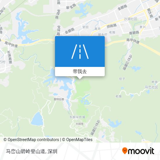马峦山碧岭登山道地图