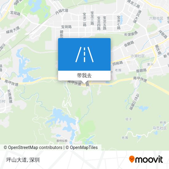 坪山大道地图