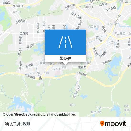 汤坑二路地图