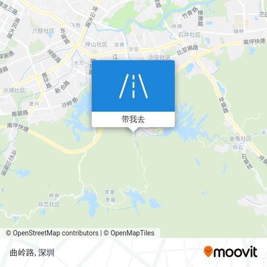 曲岭路地图