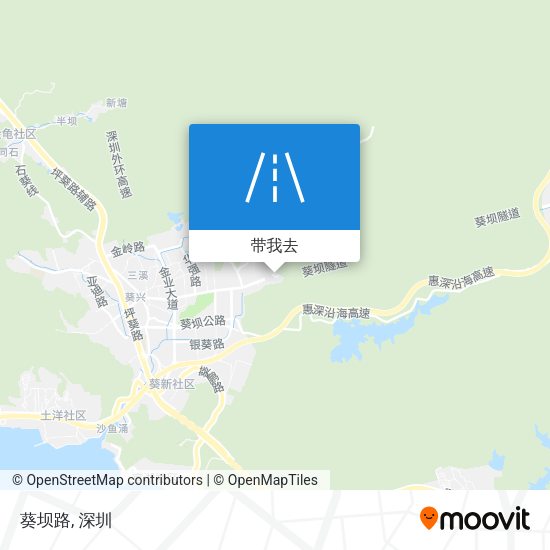 葵坝路地图